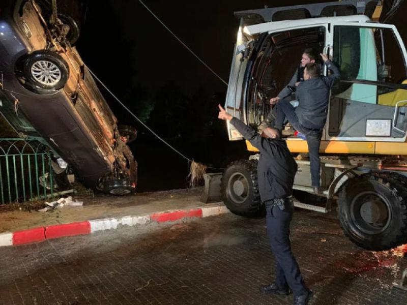 A 71-year-old Binyamina resident was killed  after being swept away by floods