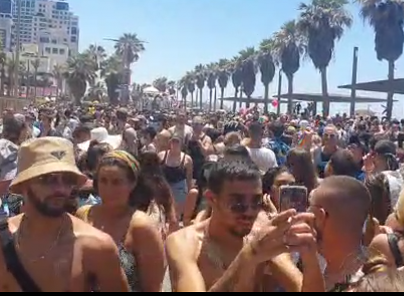 Tens of thousands celebrate the city's 21st Pride Parade without tourists due to the Corona