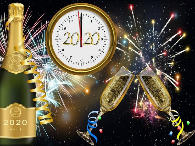 2020 is revealing itself from continent to continent  - Happy New Year!
