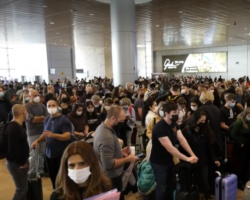 Ben Gurion Airport was packed during the high Holidays: Almost Million people left Israel