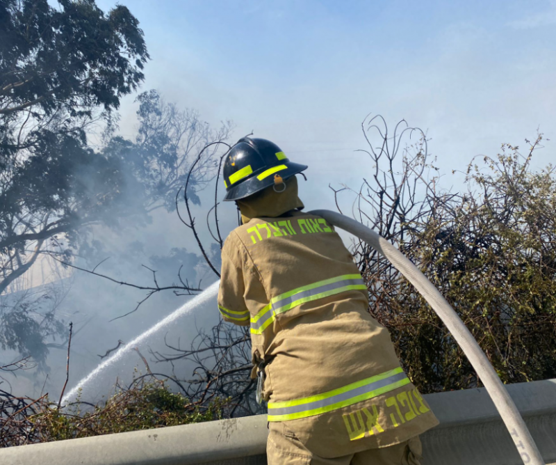 75 families have been evacuated from the Village of Gita in the Galilee due to a huge fire