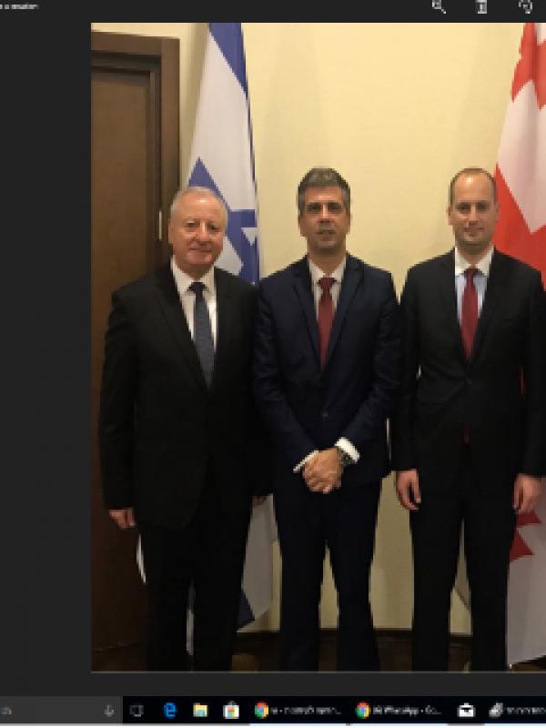 Minister of Economics Eli Cohen visits Georgia