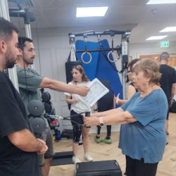 Physical Education Students Conduct Health and Balance Assessments at Palace Tel Aviv