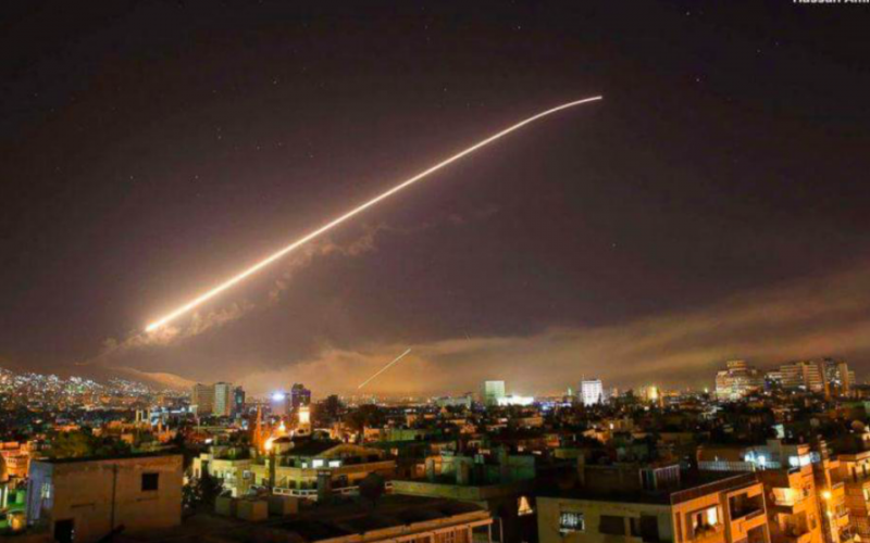 Air defense system had been launched against an anti-aircraft missile fired from Syria