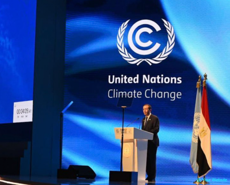 Israel President Herzog at the Climate Conference: The Middle East is on the brink of disaster