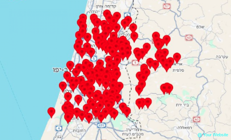 Rocket Barrage from Lebanon Hits Tel Aviv Areas and Trigger Broad Alerts