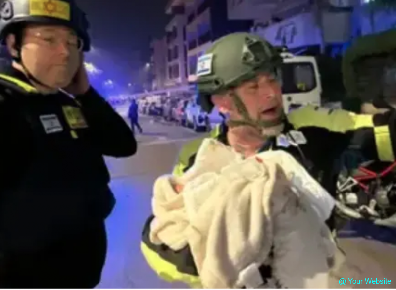 Iranian Rocket Fire Strikes Central Israel, Causing Injuries and Widespread Damage