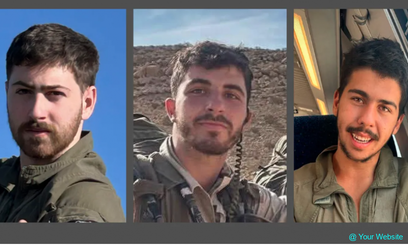 Three IDF Soldiers Identified Following Deadly Incidents in Southern Lebanon