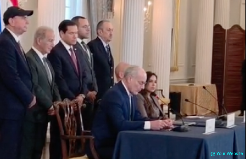 Israel Lebanon and U.S. Sign Framework Agreement for Security and Future Peace Talks