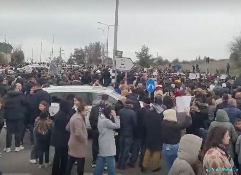 “We Will Not Be Silent”: Mass Protest in Sakhnin Against Crime and Extortion in Arab Society